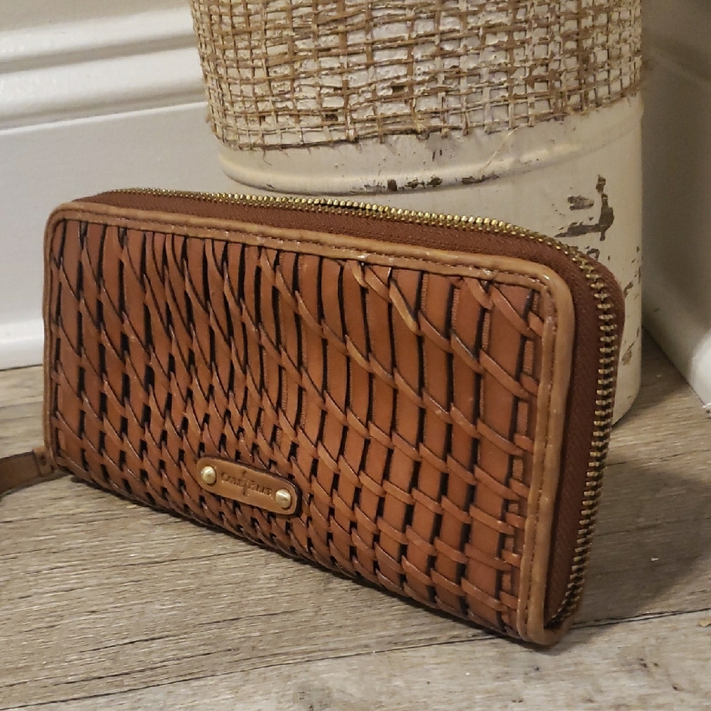Fossil Brown Woven Women's Wallet